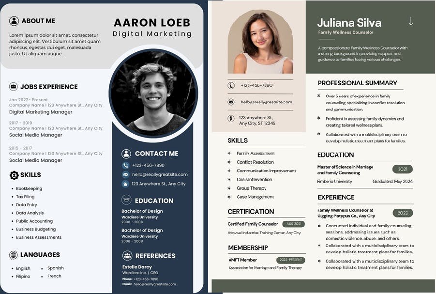 Create a unique resume with Canva that Shines on first attempt
