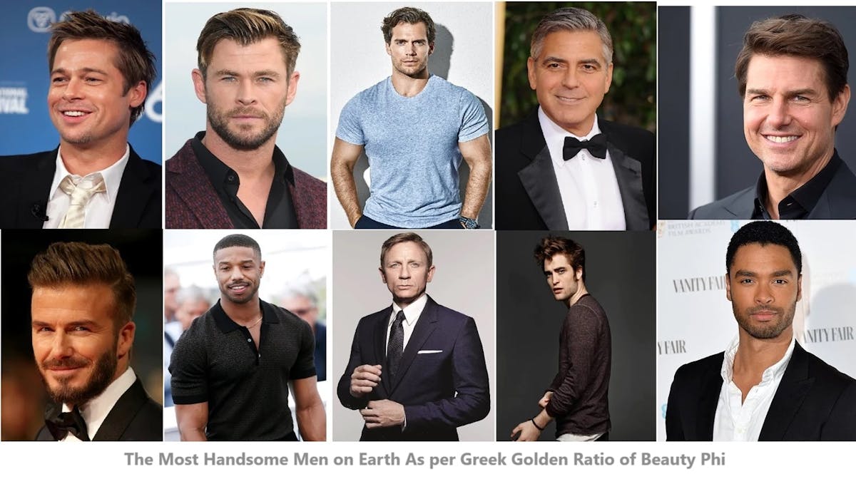 World's Latest Handsome Men as Per Greek Golden Ratio of Beauty Phi, 2024