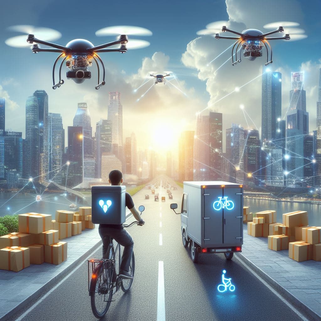 Innovative delivery methods: Drones and bikes are revolutionising urban logistics for greater sustainability and efficiency